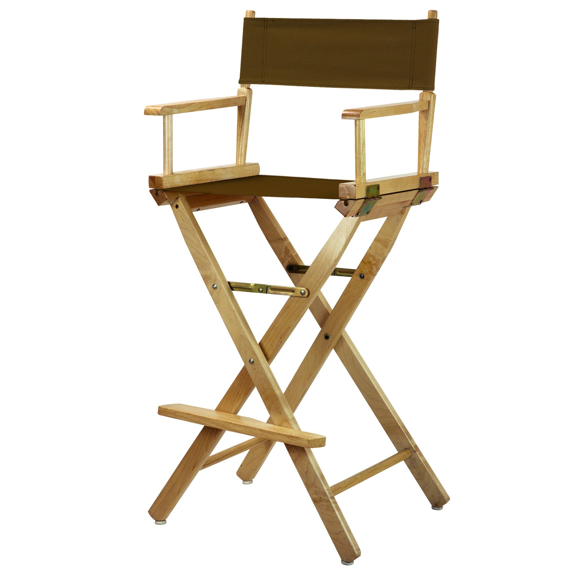 Casual Home 230-00/021-45 Director'S Chair Canvas 30" - Bar Height Natural Frame/Brown